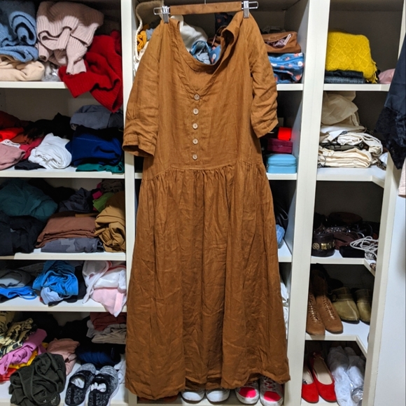 LA FEMME linen dress, size S - Picture 7 of 11